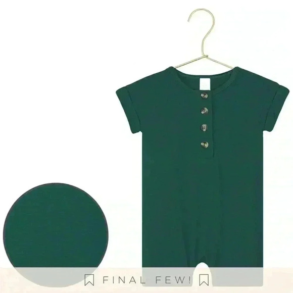 Lou Lou Jordan Green Romper Size 3-6 months - Picture 2 of 4